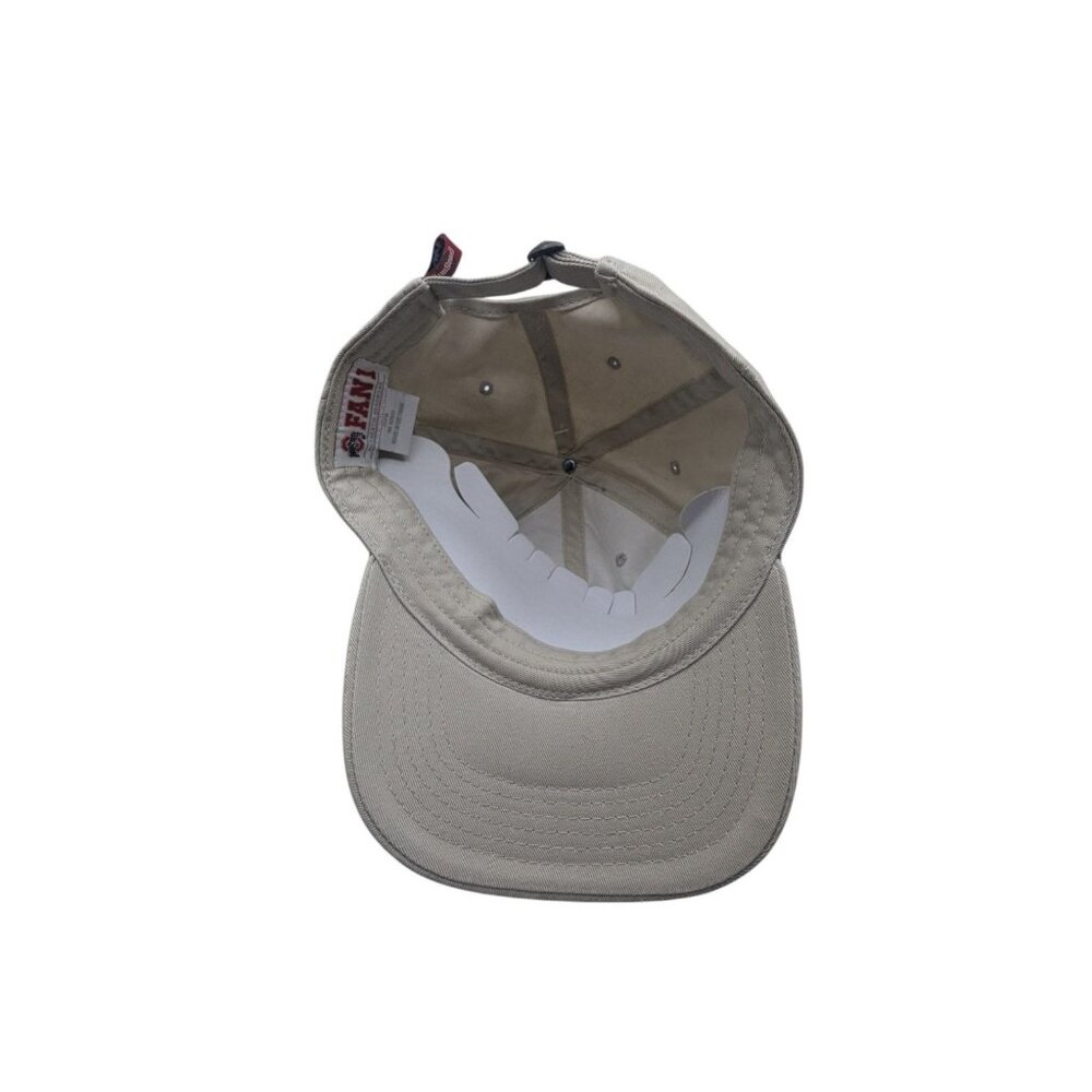 NEW Ohio State Buckeyes Beige Adjustable Baseball Cap By Fan1 - Authentic Headwe - Picture 3 of 8